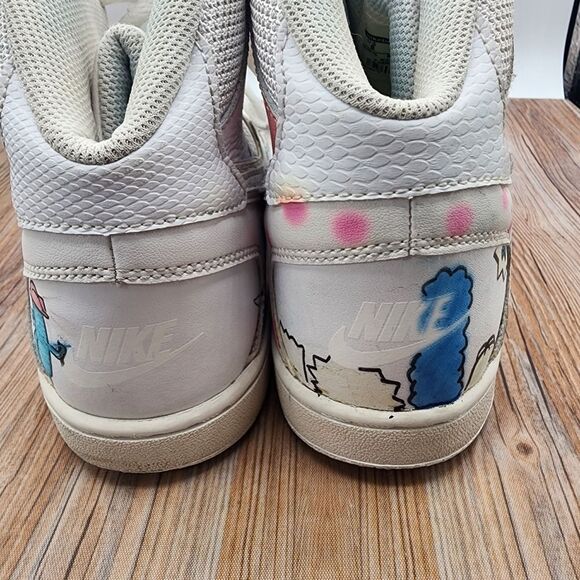 Nike Son Of Force AF1 Mid Custom Hand Painted Simpsons Sneakers Size 8 - Picture 10 of 11